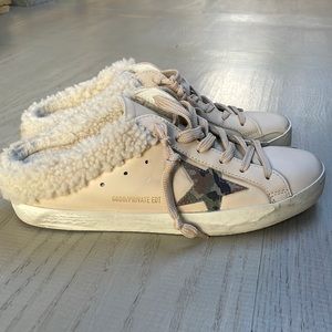 Golden goose superstar sabot camo sneaker. Size 40